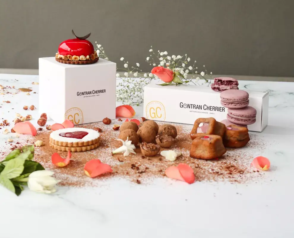 Las preparaciones dulces de Gontran Cherrier para San Valentín son de edición limitada.