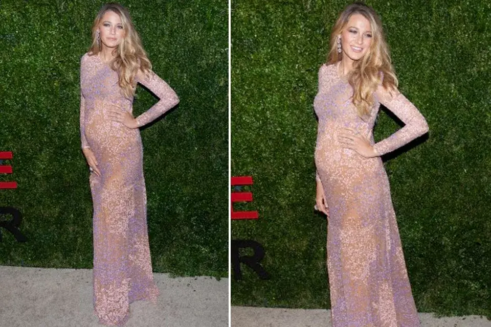 Enseguida la vimos a Blakeradiante con un elegante diseño de Michael Kors en los Golden Heart Awards. Muy femenina ¡y más recatada que de costumbre! Casi pensamos que dejaría su estilo de femme fatale durante el embarazo...