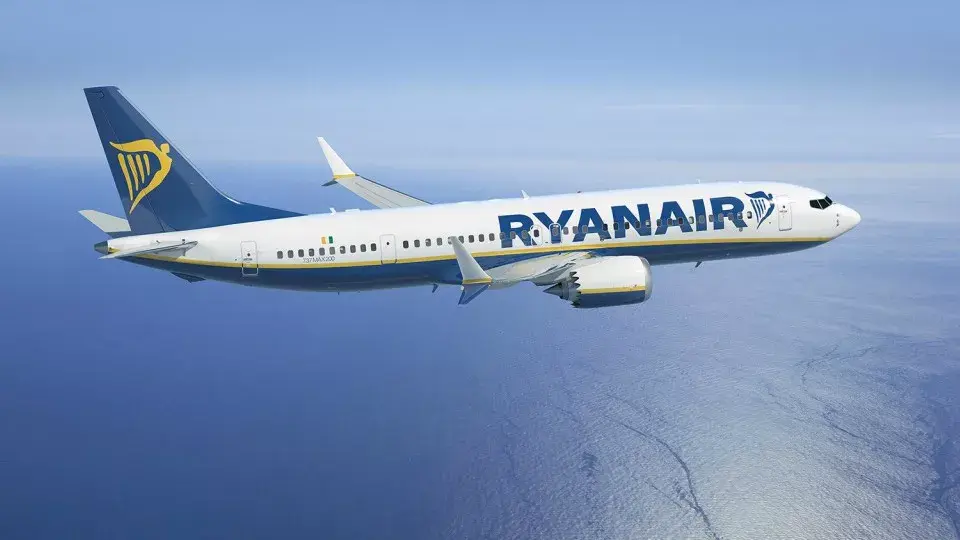 Un avión de la empresa Ryanair