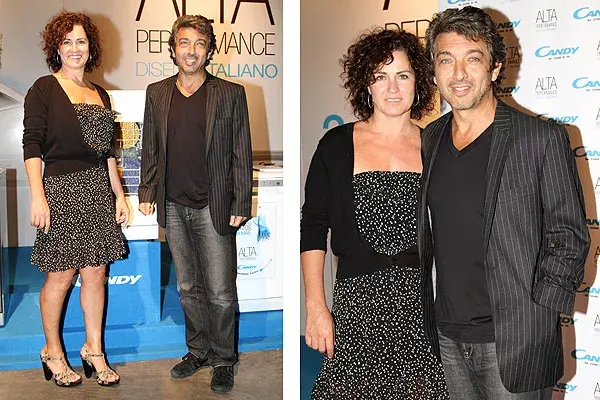 Engamados, Ricardo Darín y su mujer Florencia Bas pasaron por el stand de Candy en BAFWeek