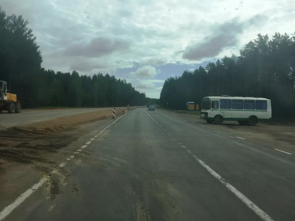 La ruta de camino a Grodno