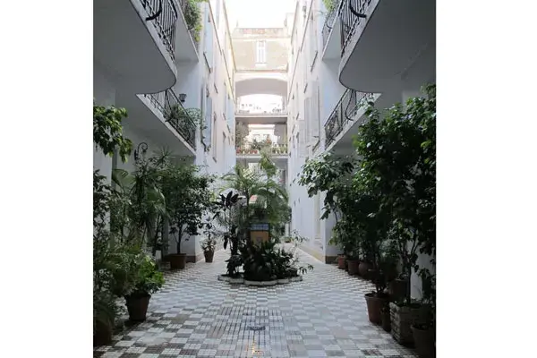 Pasaje Gral Paz,en Belgrano. Uno de los tesoros arquitectónicos porteños, según Silvina