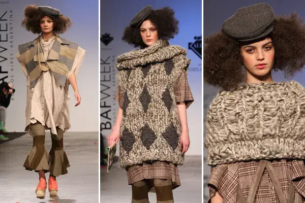 Camisas y pantalones extra anchos, sweaters de punto bien gordo en las prendas de Circo Criollo, la marca de Bulay y Bernardo