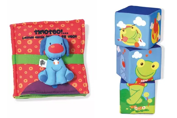 Librito de Timoteo ($80) y cubos didácticos del Sapo Pepe ($86)