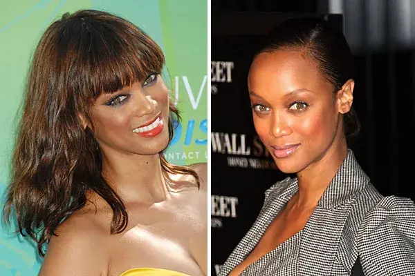 Tyra Banks, con dos peinados bien distintos
