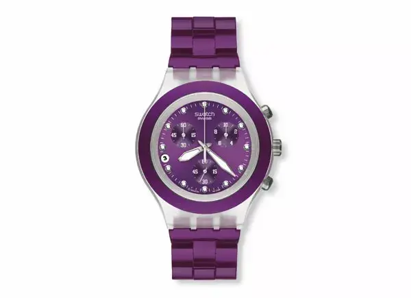 Reloj modelo Full Blooded ($995), un clásico de diseño novedoso de Swatch