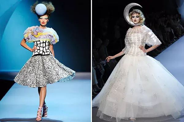 Christian Dior tuvo su primer desfile sin John Galliano y no recibió las mejores críticas; volúmenes y formas se conjugan para una propuesta inspirada en arlequines y pierrots