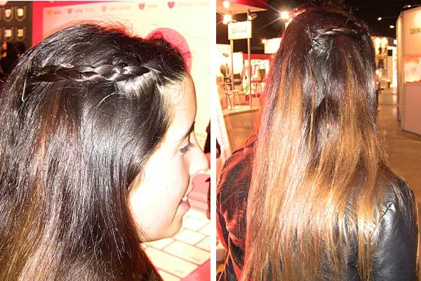 Un peinado fácil de hacer y que queda divino: pelo suelto y una trencita al costado