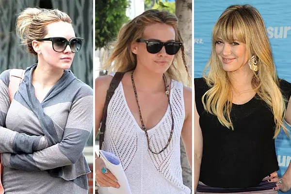 Hillary Duff, con un recogido o el pelo suelto y natural para el día; brushing y flequillo para ir a un evento