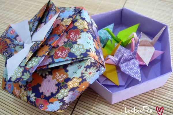 Cajitas de origami ($38, Kokoro)