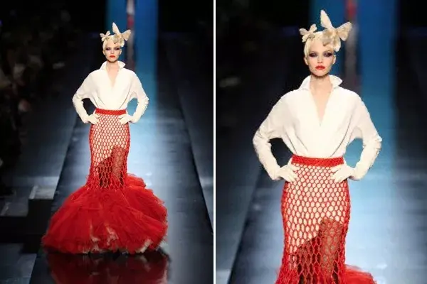 Una colección con plumas, colores, mitones largos y mcuhas mariposas