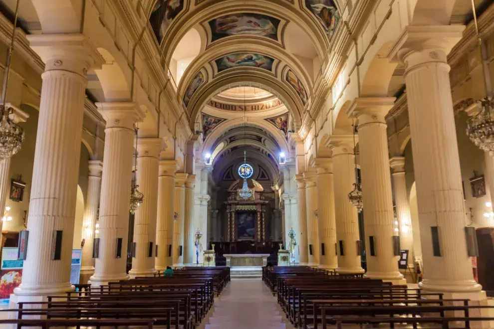 El interior de la catedral