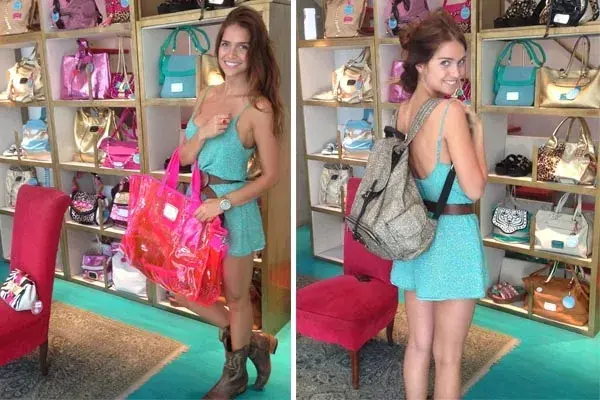 Zaira Nara pasó por el local de Juanita Jo ¡y chusmeó todas las carteras!