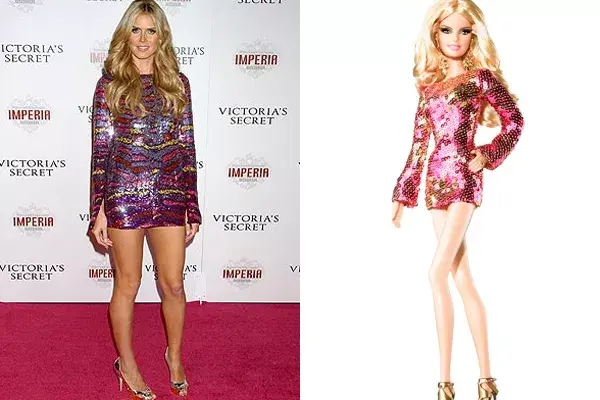 La Barbie inspirada en la modelo Heidi Klum pertenece a The Blonde Ambition Collection