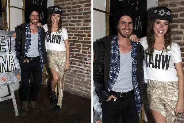 Candela Vetrano y Gastón Soffritti, divertidos, en la presentación de la marca de la actriz ¡Los dos con looks muy cancheros!