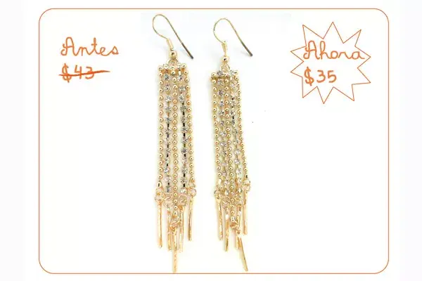 Aros con pelotitas doradas (Nina Piu)