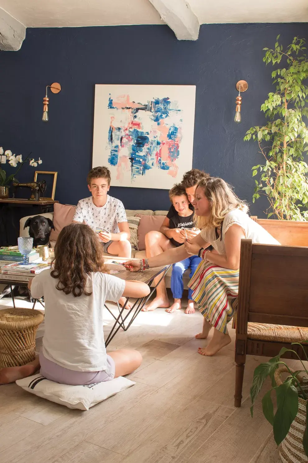 El UNO fue el juego de la cuarentena, ya que Isidro, el más chiquito de la familia, también podía jugar. 