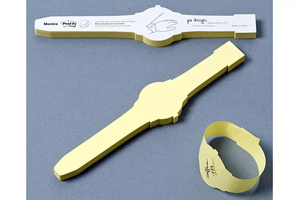 Para no olvidarte lo que tenés que hacer, apuntate y lleva tus notas en la muñeca