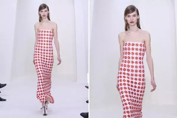 La casa francesa presentó una colección con bordados de flores, tréboles y pétalos