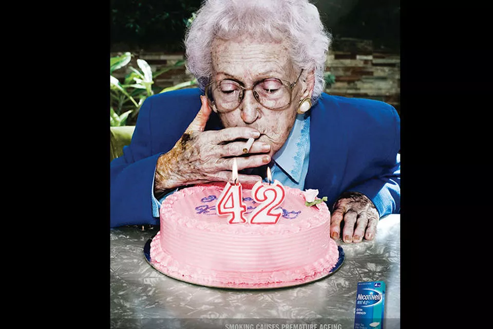 Y acá va una para fumadores: Fumar produce envejecimiento prematuro