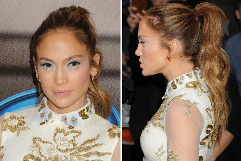 Otro estilo al que recurre frecuentemente: cola de caballo con ondas en las puntas