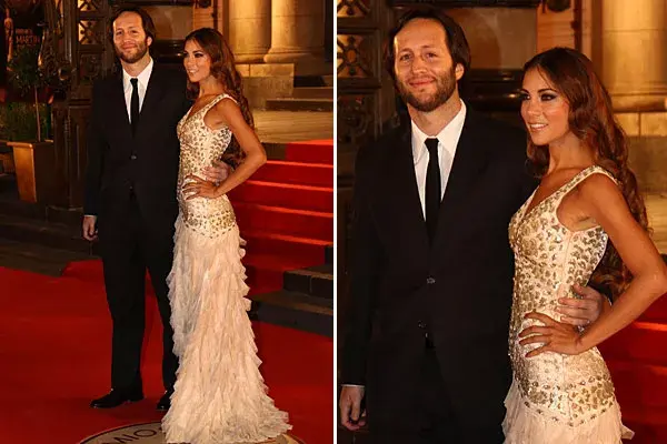 Sofía Reca, con un traje de línea romántica de Marchesa