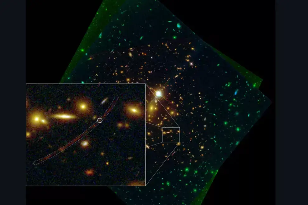 La ubicación de la estrella Eärendel en el universo