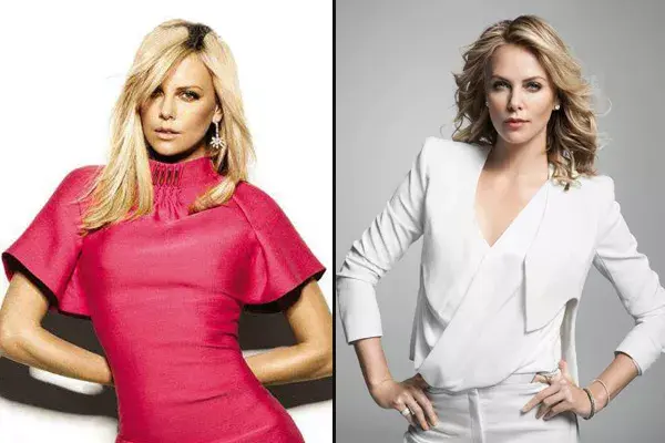 Charlize Theron, la diosa sudafricana, suele peinarse con raya y flequillo al costado, cuando no lo usa como si fuera un jopo