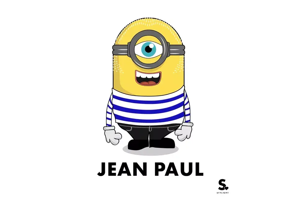 El diseñador francés Jean Paul Gaultier, con su pelito canoso y remera a rayas