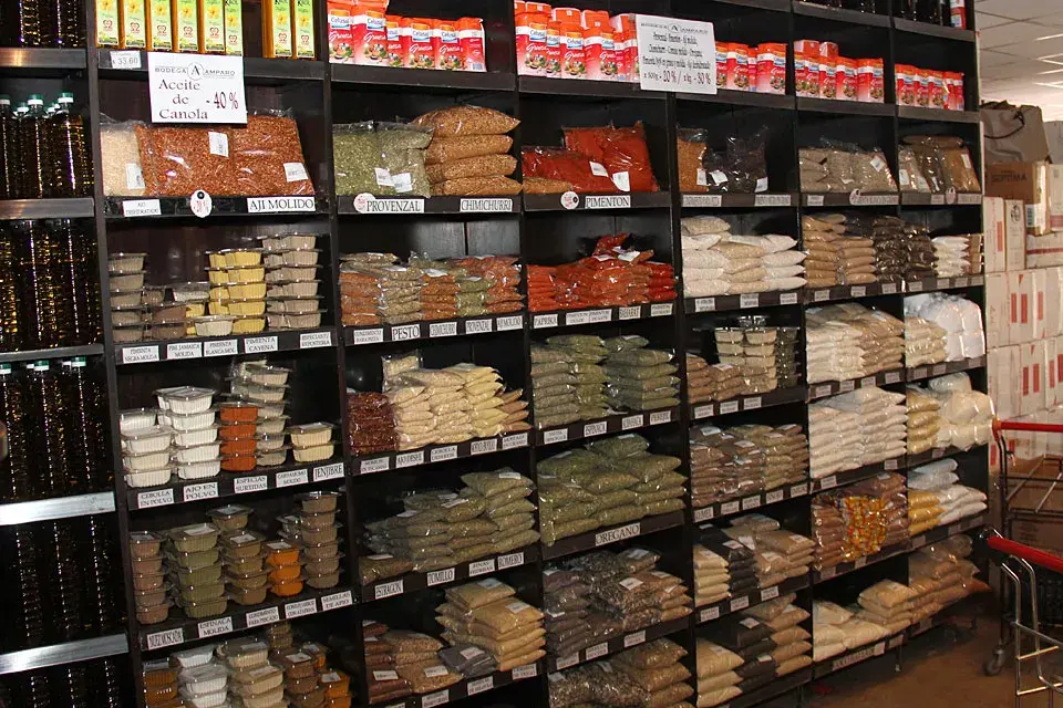 La zona de los condimentos