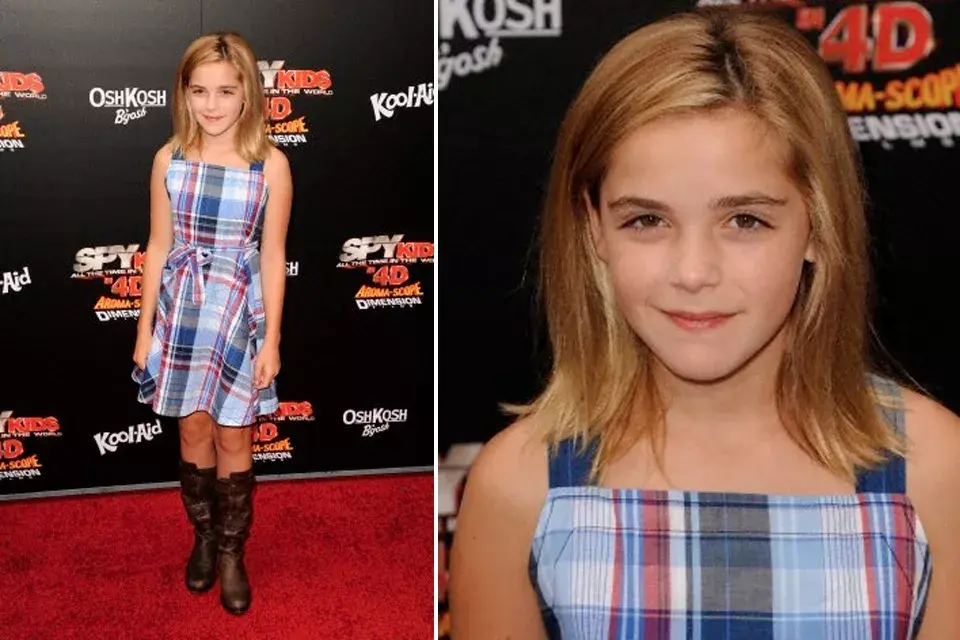 Desde muy pequeña, Kiernan ya demostraba que podía defender cualquier look. ¡Miren qué parecida a Emma Watson!