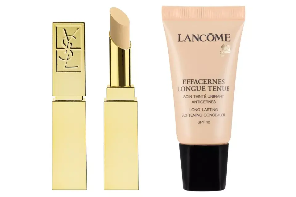 Kit 3: 1. Corrector Touché Eclat (Yves Saint Laurent, $450). 2. Effacernes Longue Tenue (Lancôme, $470)