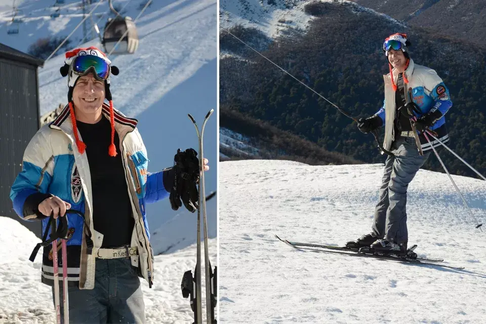 Marley se fue a esquiar al Cerro Bayo. ¿Qué tal ese gorrito?