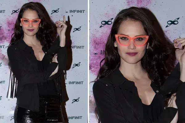 Luz Cipriota pasó por la fiesta Infinit Universe y aprovechó la ocasión para lucir unos anteojos muy llamativos