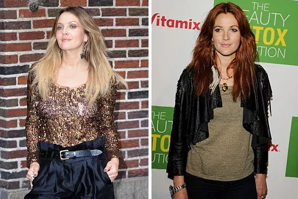 Drew Barrymore, otra rubia que cambió su look