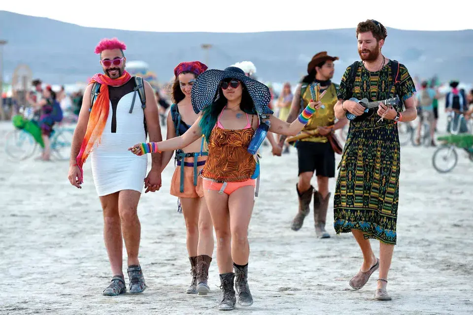 En el Festival Burning Man