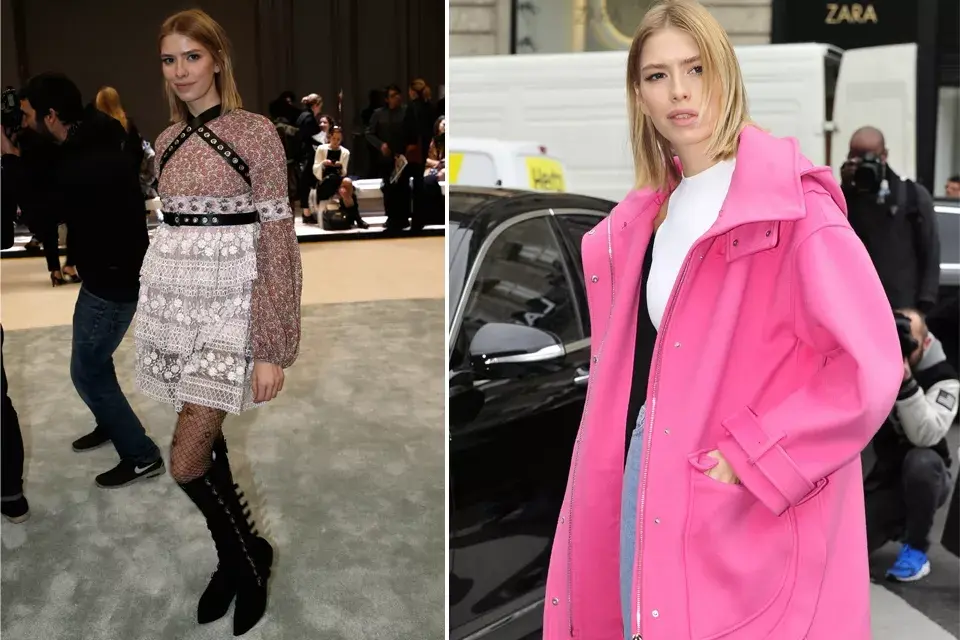 La modelo rusa Elena Perminova se dejó ver varias veces en la semana de la moda parisina. Acá la tenemos con un look muy jugado y otro más normcore. ¿Con cuál te quedás?