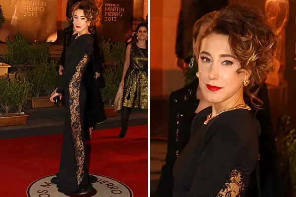 Anita Pauls, de negro y con transparencias