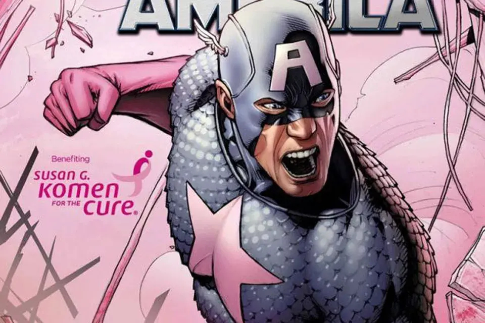 En 2012, Marvel vistió de rosa las portadas de sus comics