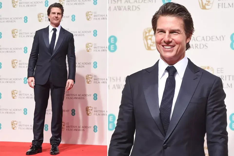 Tom Cruise, elegante y discreto, eligió un traje de Armani. ¡Mucha sonrisa por ahí!
