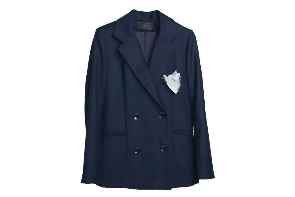 Saco azul oversize, de Trosman
