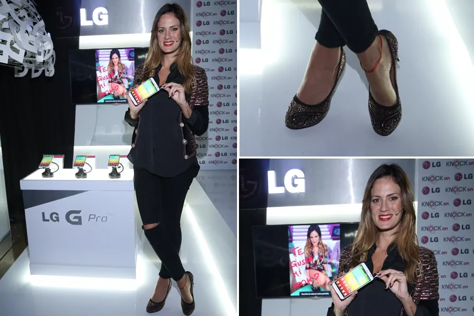 Paula Chaves presente en el evento lanzamiento de la Familia G, nueva línea Premium de mobile de LG ¿Qué te parece su look?
