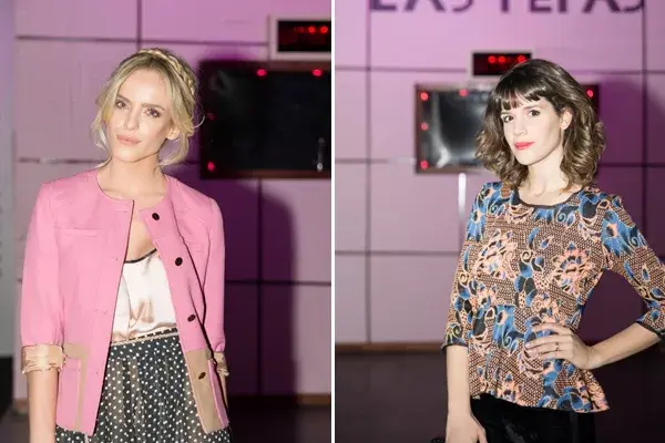 Emilia Claudeville y Violeta Urtizberea en el desfile de Las Pepas. ¿Cuál de los dos peinados te gusta más?