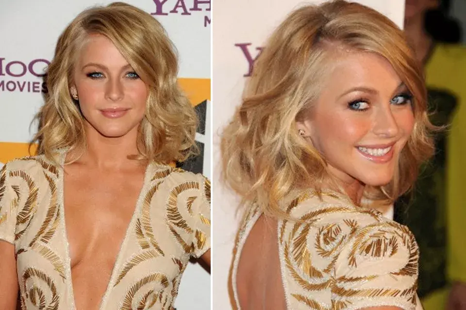 ¡Nos copa este falso bob con ondas retro. Julianne sabe que este tipo de peinados resaltan sus facciones