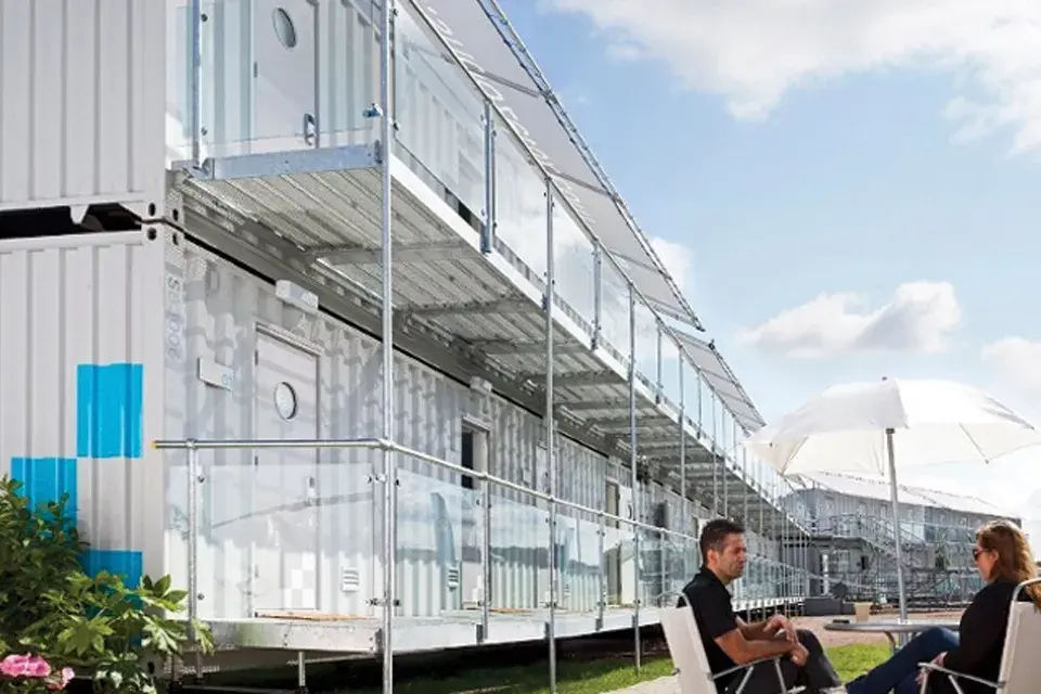 Uno de los hoteles "portables" de Snoozebox