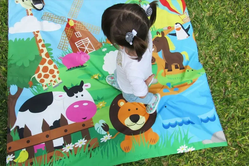 Alfombra de juego de Muleke, $1350