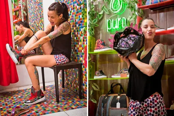 Jowi Campobassi, rockera de alma, pasó por el local de Puro en Palermo a elegir sus productos preferidos
