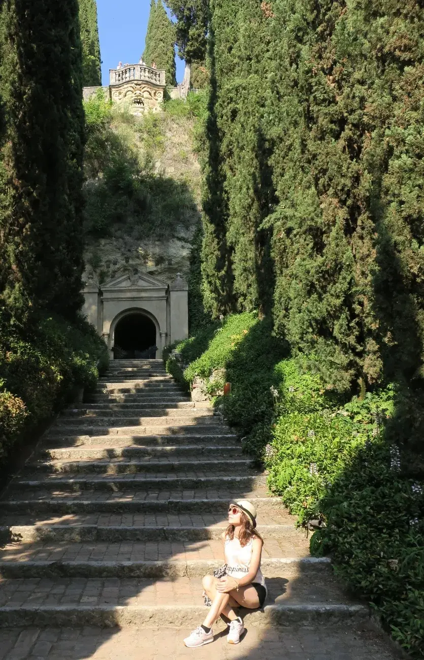 El Giardino Giusti tiene escenarios que parecen sacados de una película.