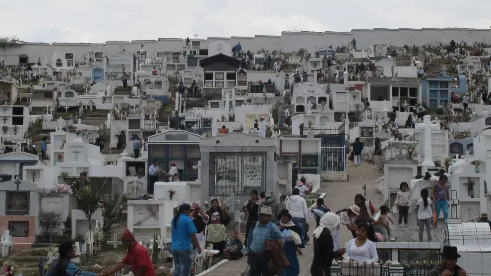 El cementerio indígena de Otavalo, a 100 km de Quito