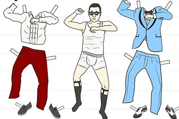 Psy y su típica pose